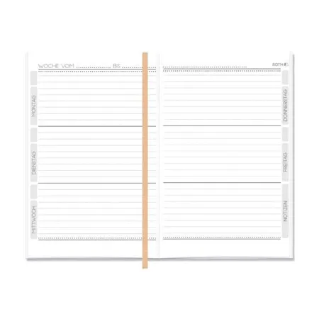 Roth WOW!Timer, 15,5x20,5 cm, immerwährend, Glitter, 1 Woche 2 Seiten, Marilyn