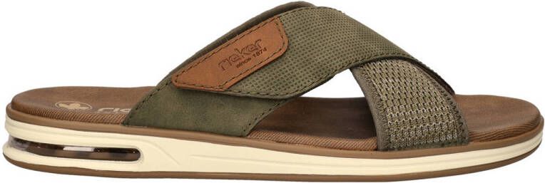 Rieker slippers donkergroen