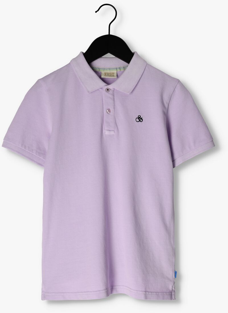 SCOTCH & SODA lila scotch & soda polo garment dyed short sleeved pique polo