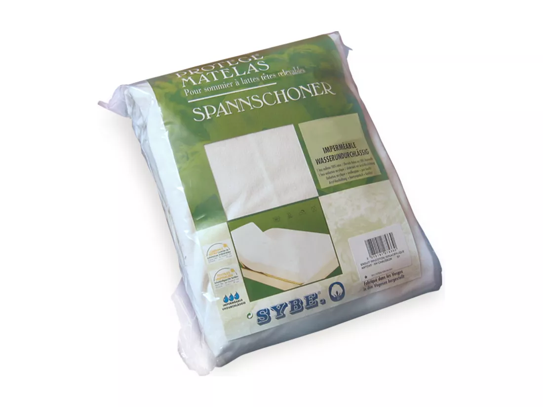Protège matelas imperméable 2x80x210 ANTONY Spécial lit articulé TR Molleton enduction acrylique Bonnet 40cm