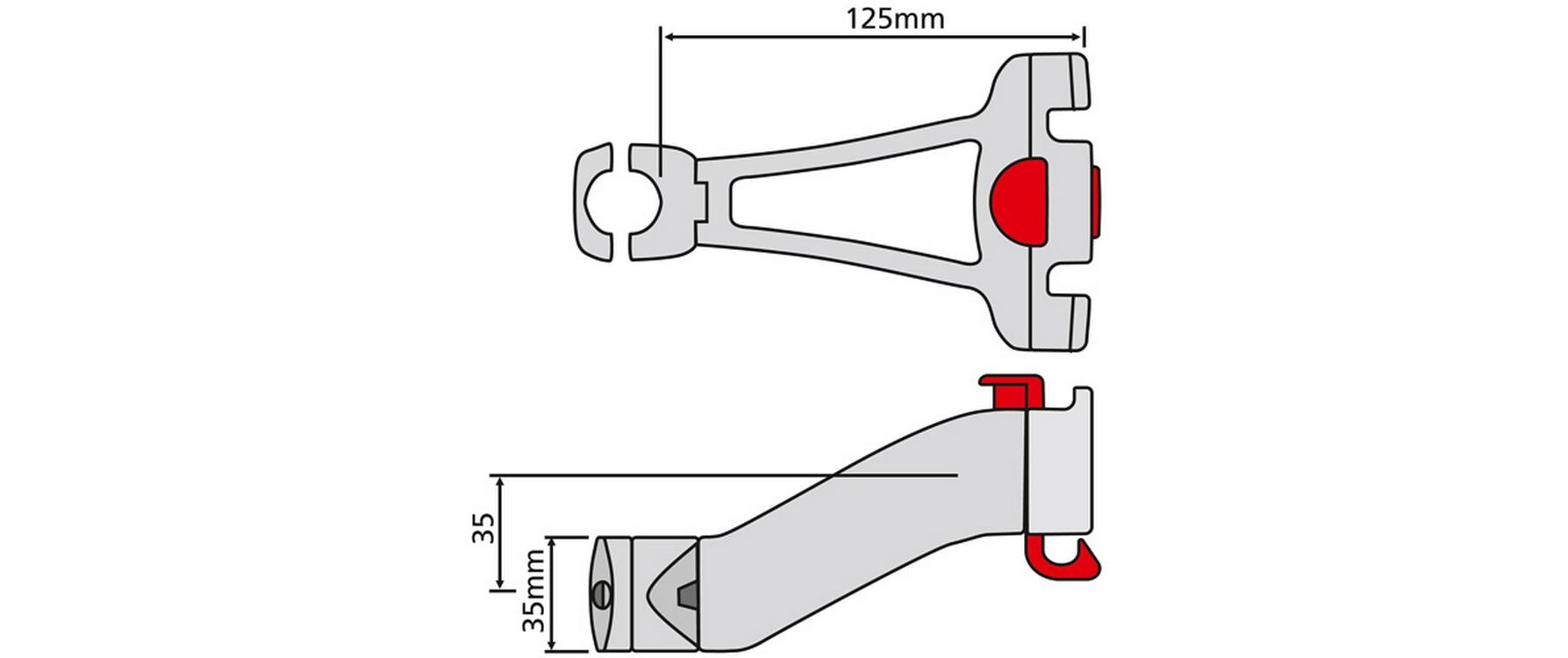 Lenkeradapter VorbauAdapter zur Fixierung von Fahrradzubehör