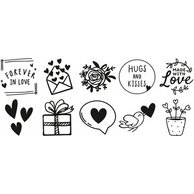 Kit tampon à motif 'Switch' - messages d'amour