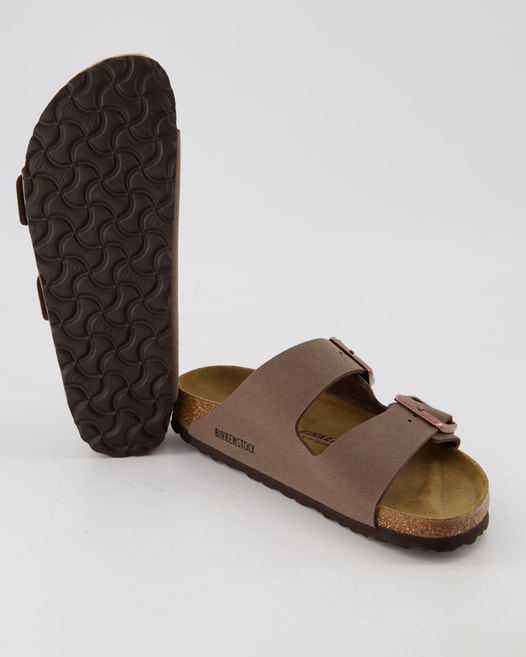 Birkenstock Arizona Birko-Flor Nubuk Pantoletten in Braun