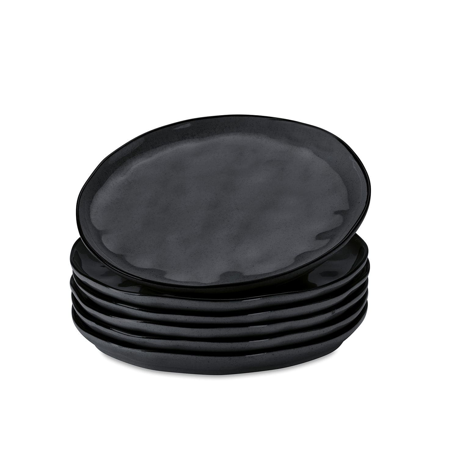 Dessertteller 6er Set Biarré schwarz