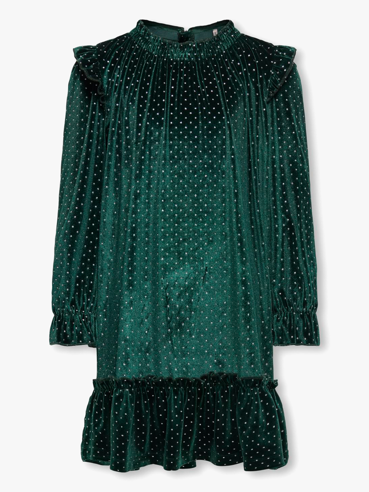 Mia Long Sleeve Velvet Glitter Dress Junior