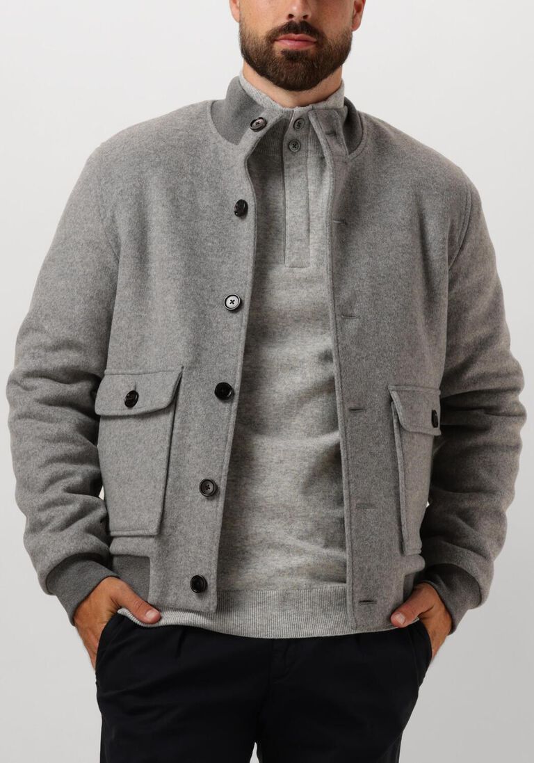 grijze profuomo jack outerw bmbr knit jack