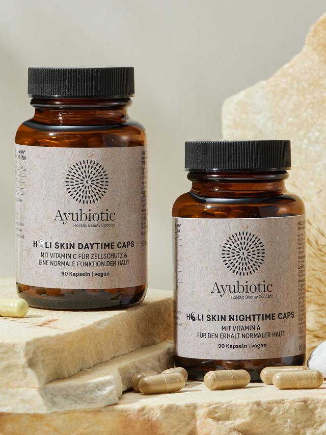 HOLI SKIN DAY-UND NIGHTTIME CAPS, 3-Monatsvorrat, Set