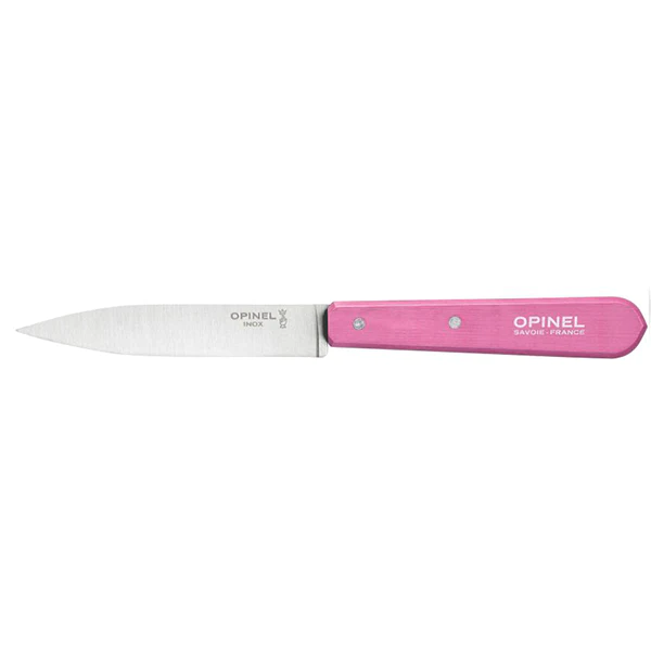 Couteau office N°112 lame inox lisse 10 cm fuchsia Opinel