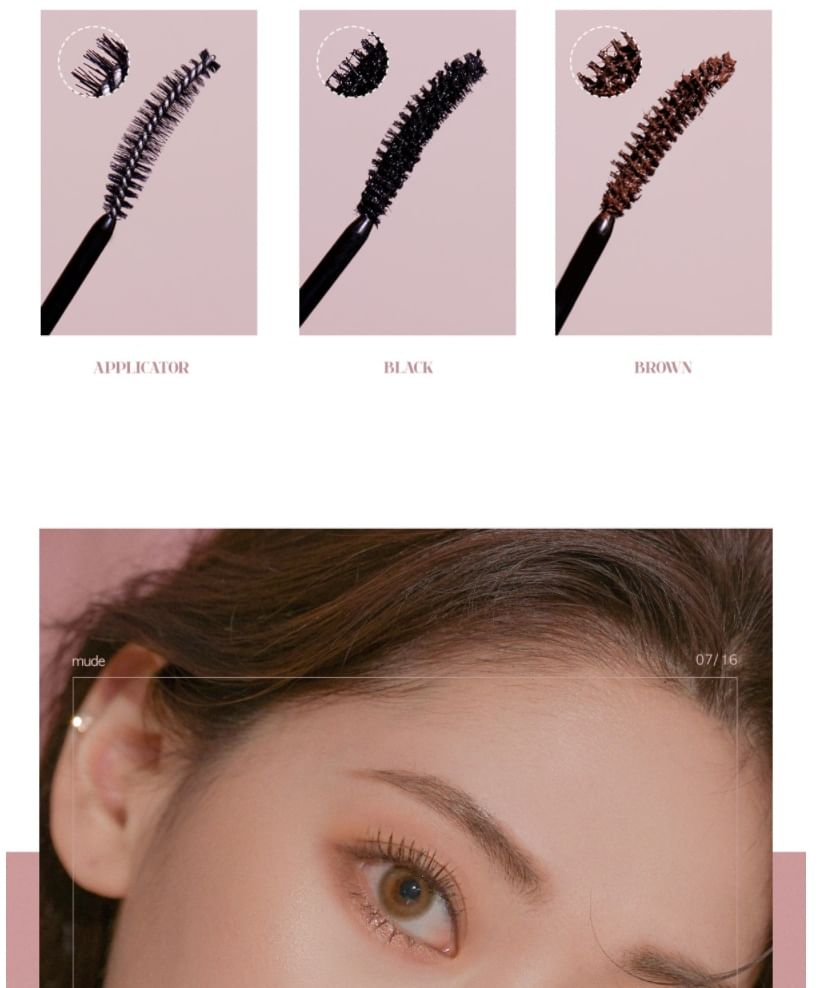 mude - Inspire Longlash Curling Mascara - 2 kleuren