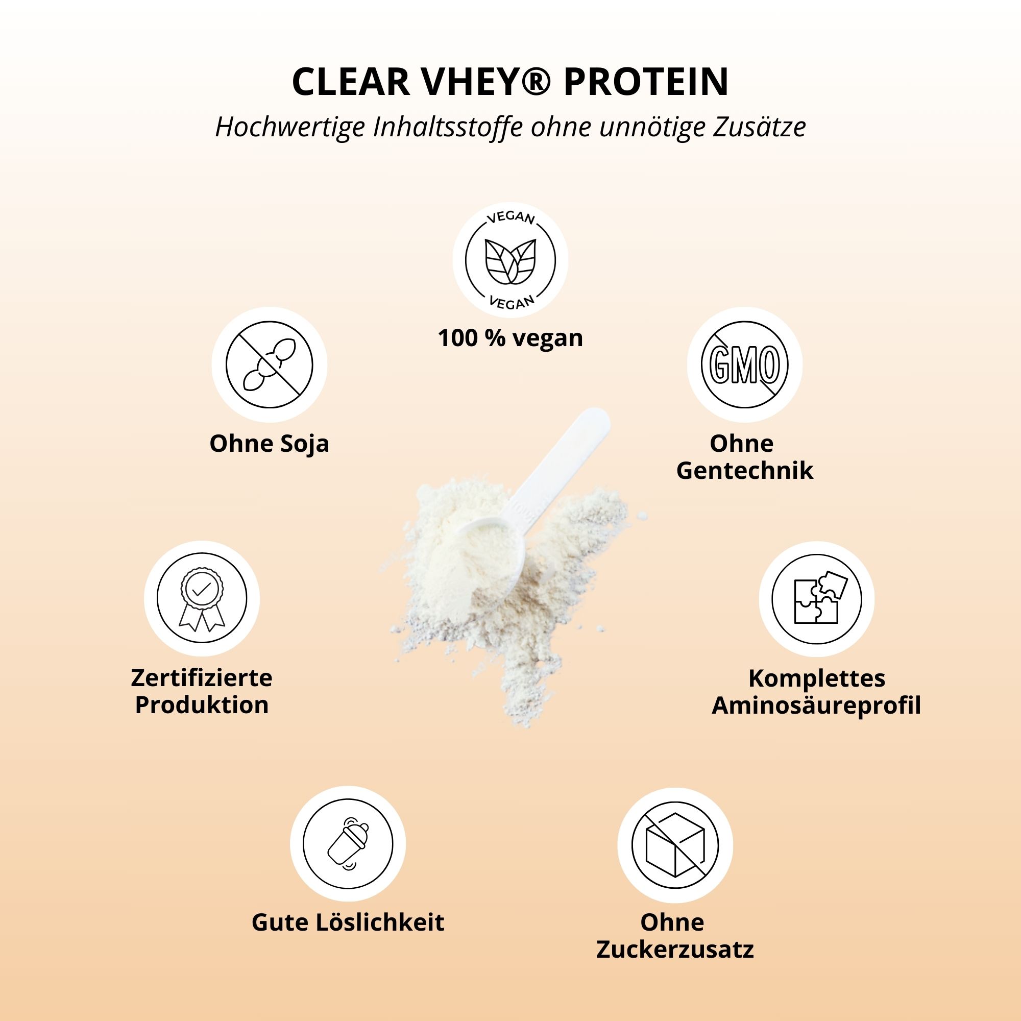 Nutri+ Clear Vhey Protein Pulver 400g - Whey Alternative