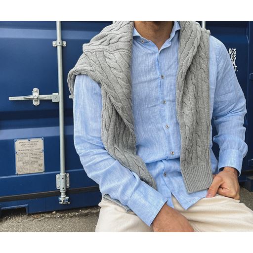 Nordstrand Luxury Linen Skjorte, Light Blue, 46