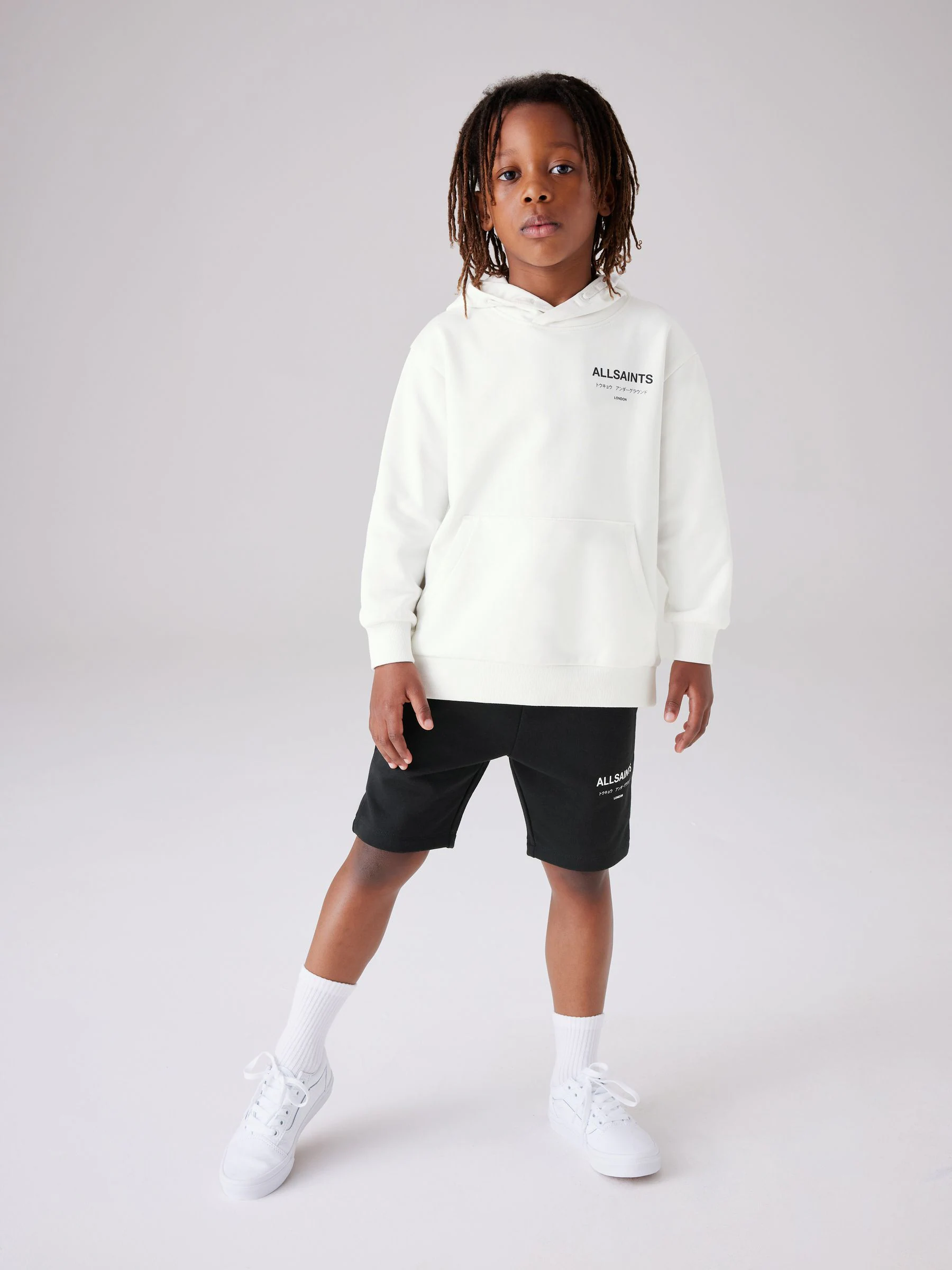Zwart - smALLSAINTS Underground Sweat 100% Cotton Shorts