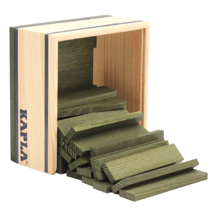 Kapla Coffret Carré - 40 planchettes | Vert