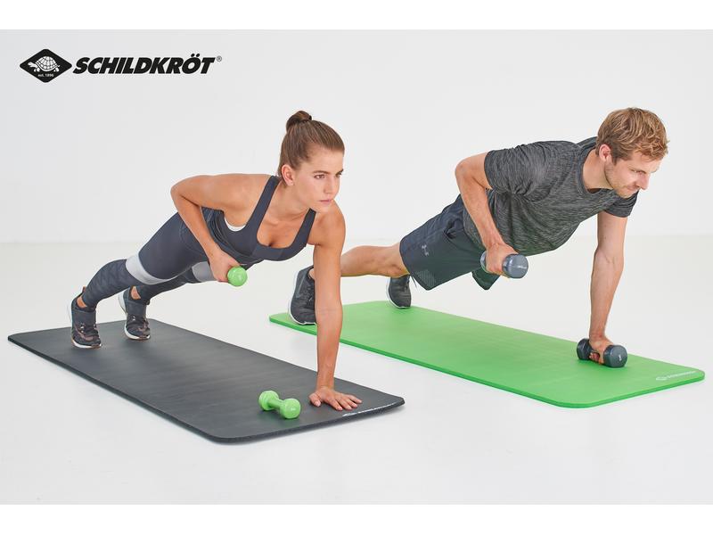 Schildkröt Fitness Kurzhantel-Set Vinyl 1.0 kg 2 Stück à 1.0 kg, grün