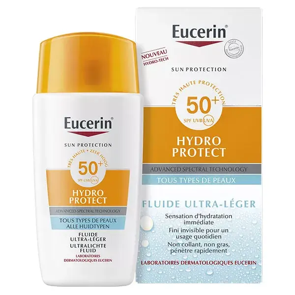 Protetor Solar Eucerin Hydro Protect Fluido Ultraleve FPS 50+ 50ml