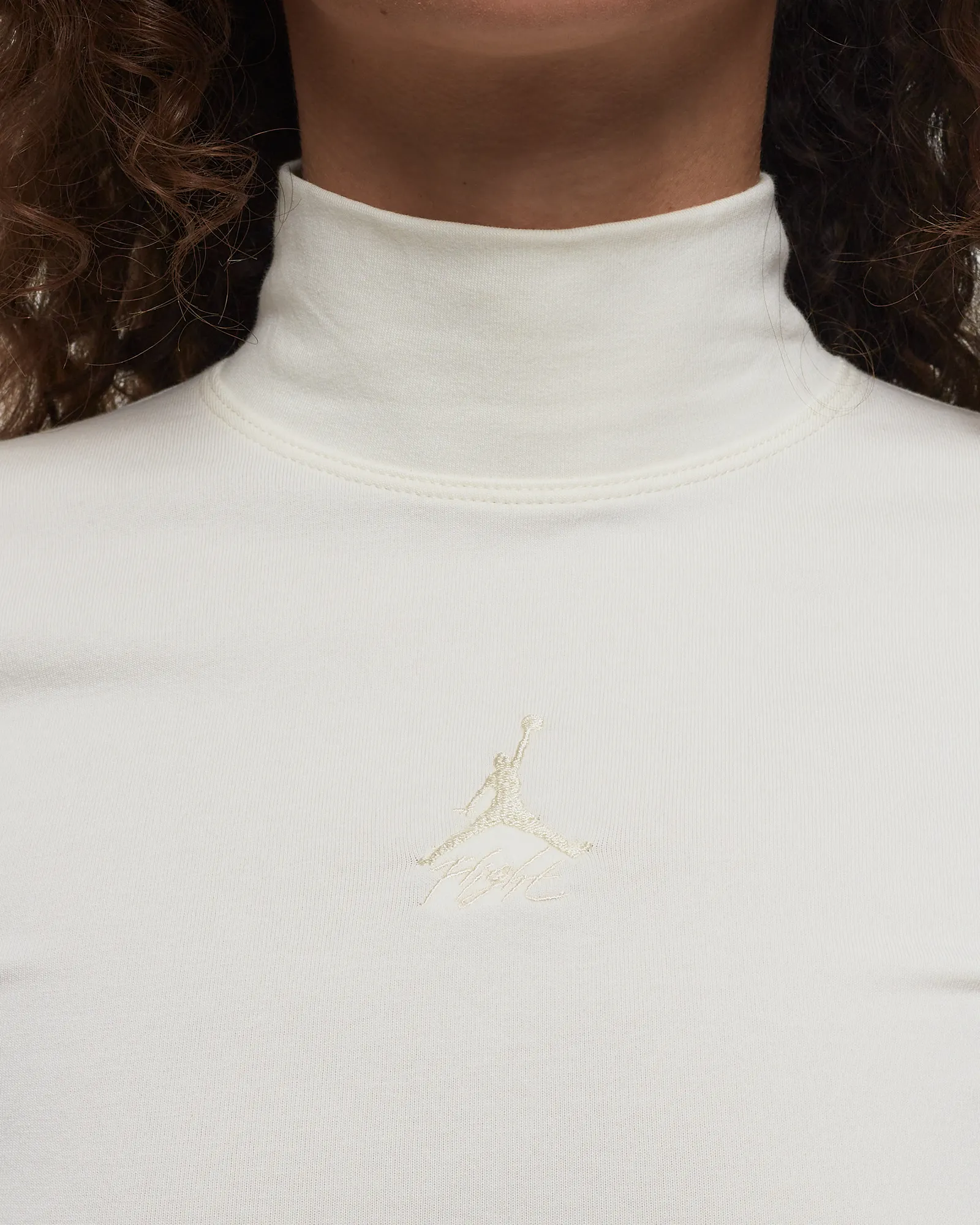 Blusa feminina Jordan de manga comprida e gola alta