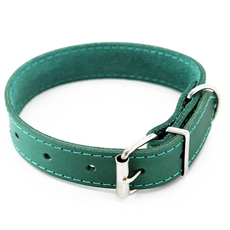 Collier Heim avec broderie, bleu pétrole