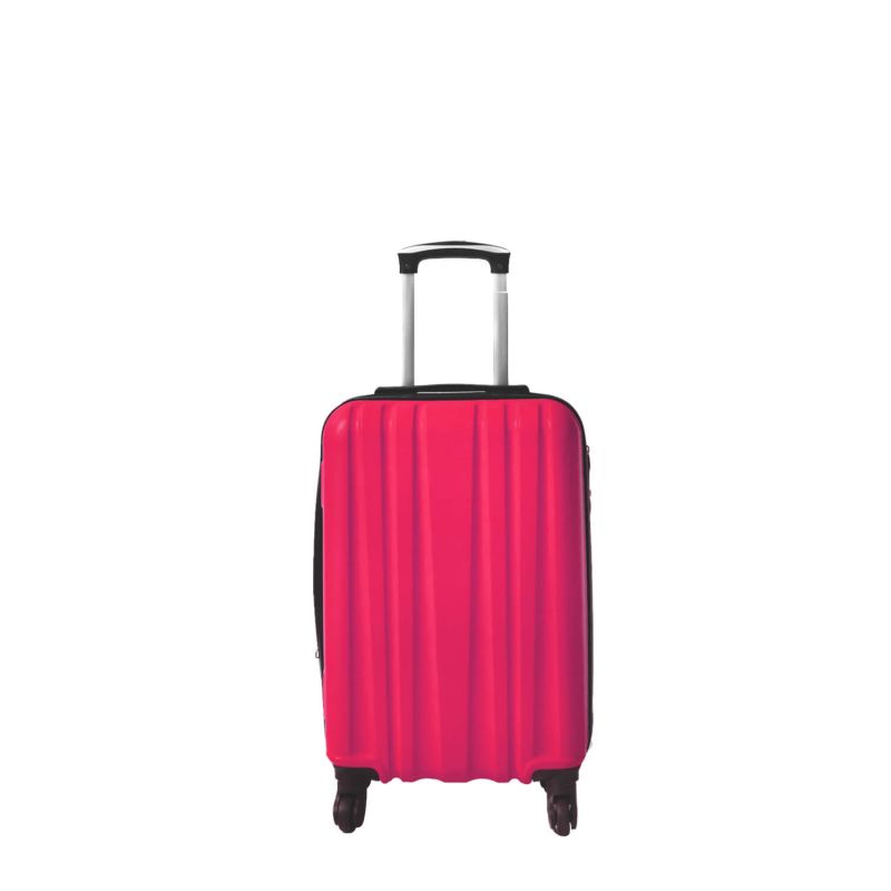 Lot de 3 valises rigides FG671 Extensibles 55, 65 et 75 cm Rose