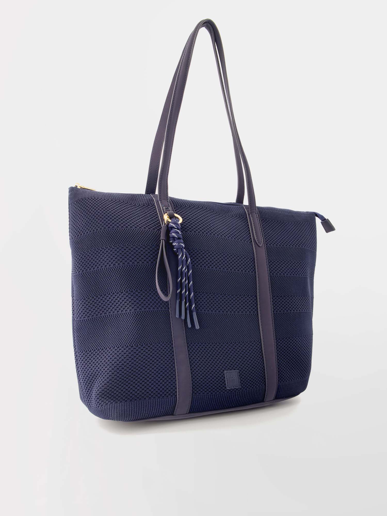 Sac Cabas Femme Knit Recyclé Marine