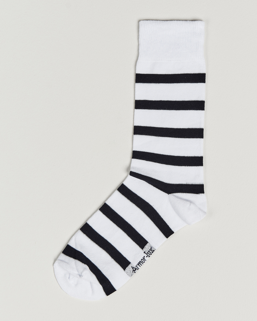 Armor-lux Loer Stripe Sock White/Rich Navy