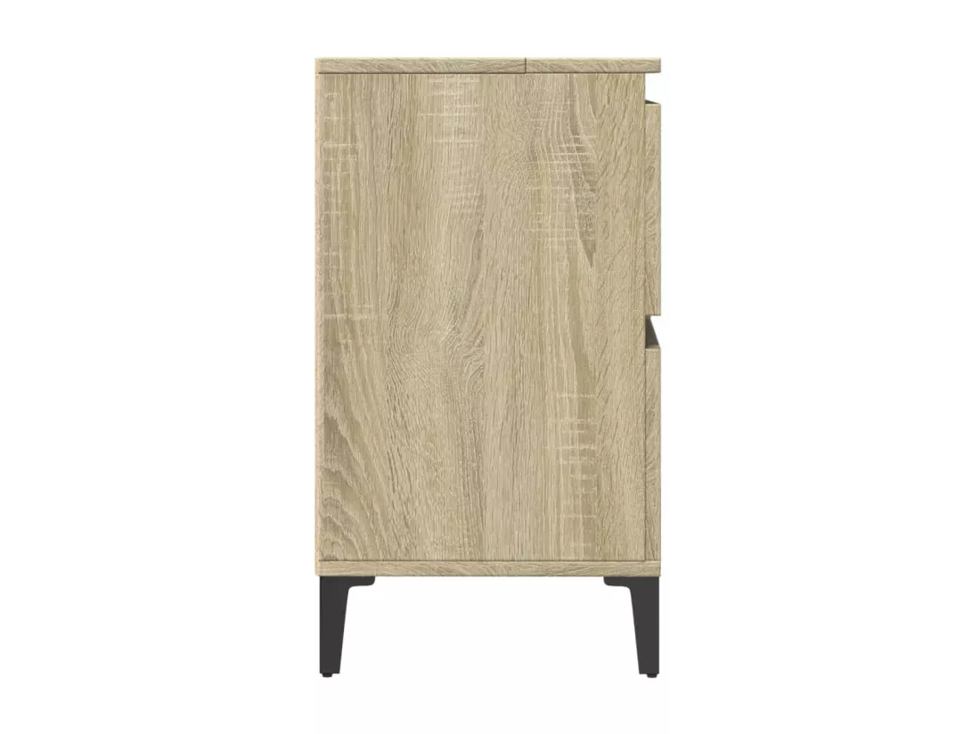 Meuble d'évier chêne sonoma 80x33x60 cm bois d'ingénierie