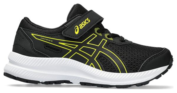 Chaussures de Running Enfant Asics Contend 8 PS Noir Jaune