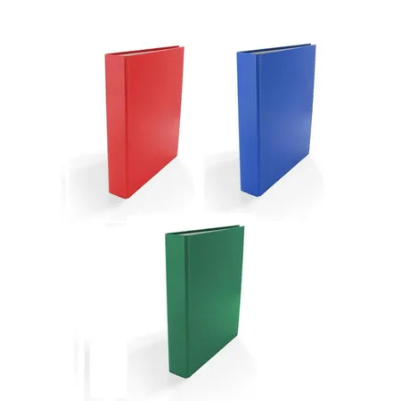 Livepac Office Ringbuch DIN A5, 2-Ring, 3 Stück, je 1x in rot, blau und grün