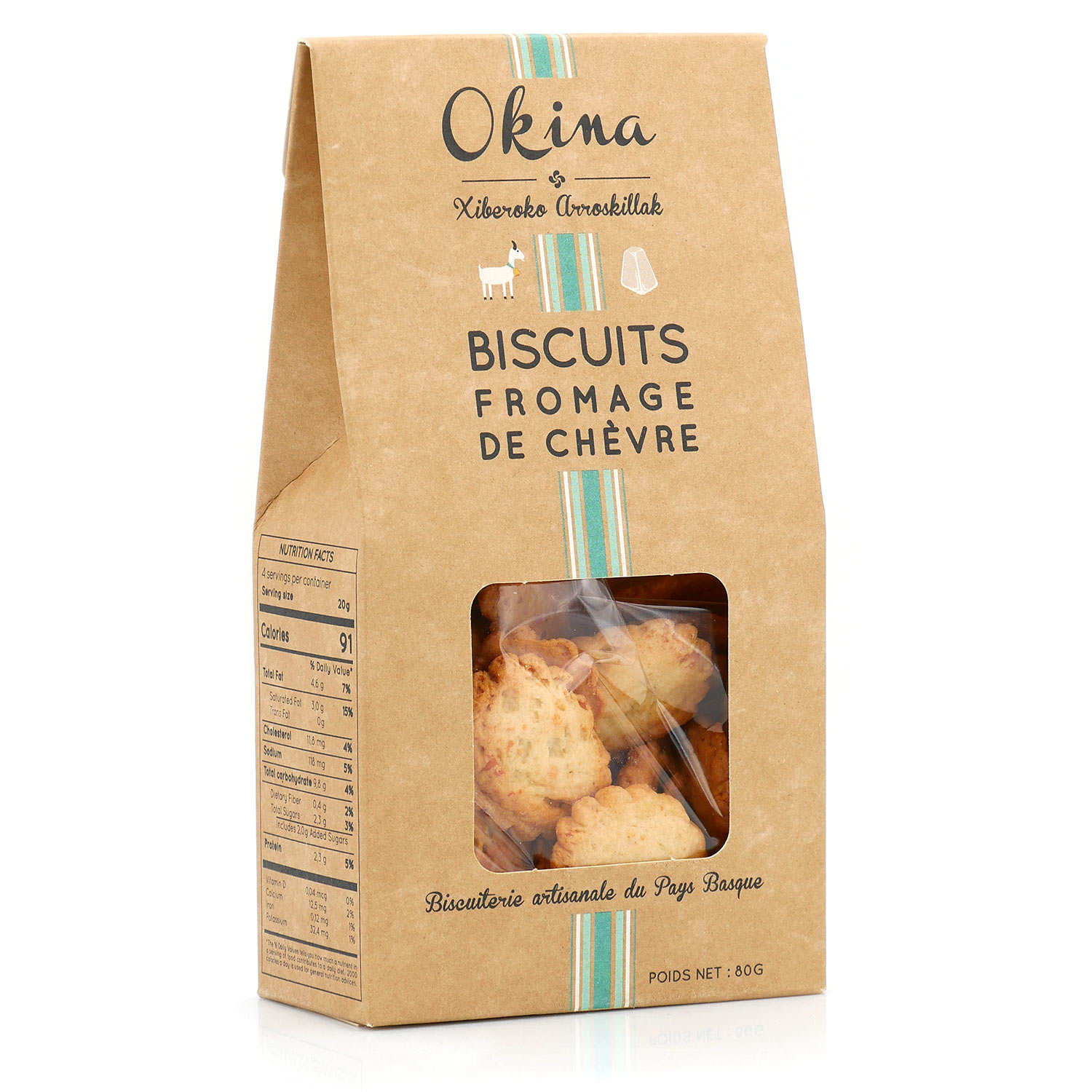 Biscuits salés au fromage de chèvre