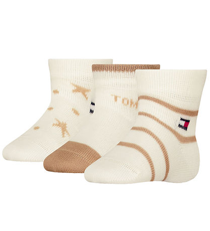 Tommy Hilfiger Gave?ske - Strømper - 3-pak - Classic Khaki