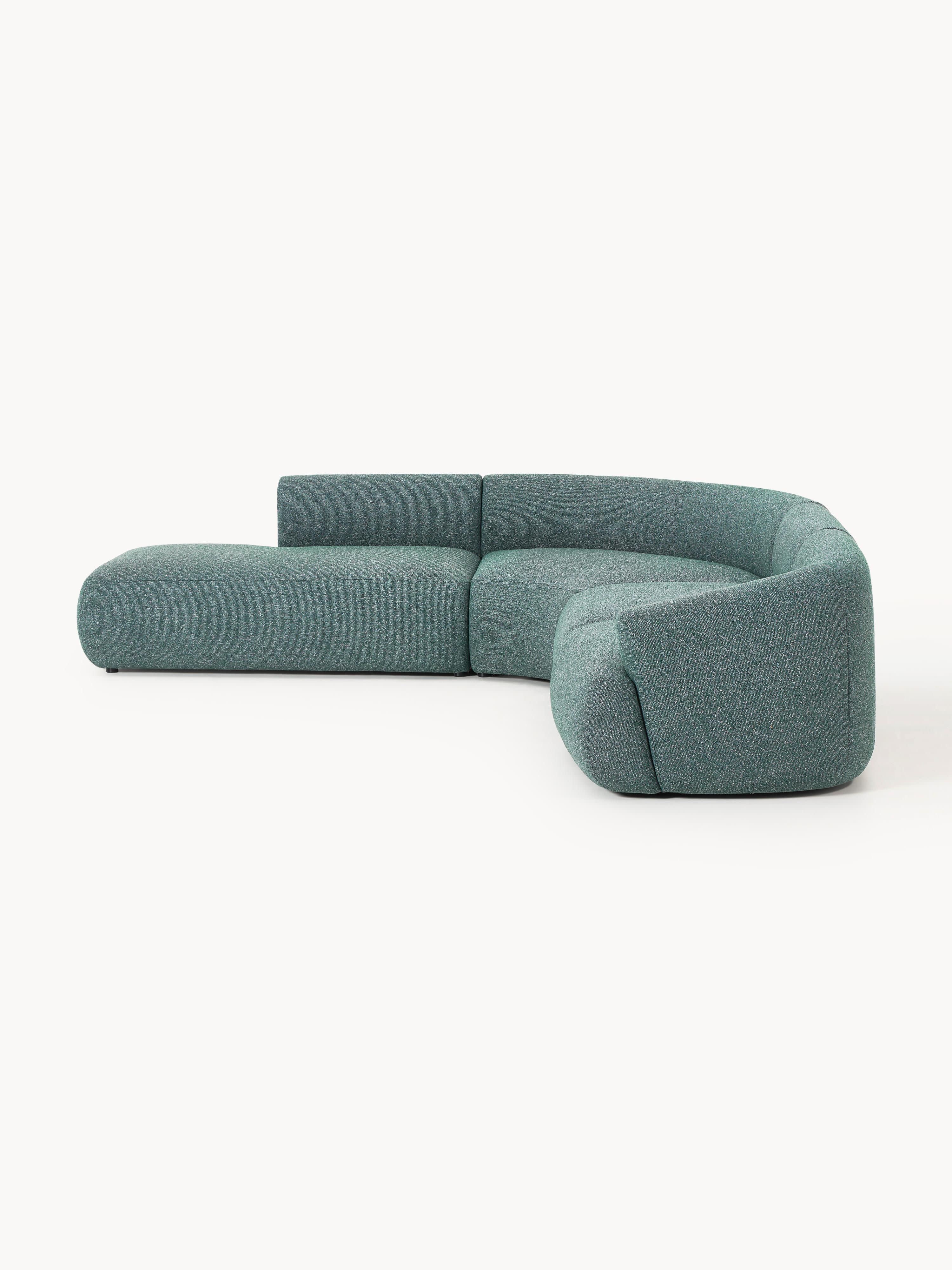 Modulaire bouclé hoekbank Sofia (4-zits)