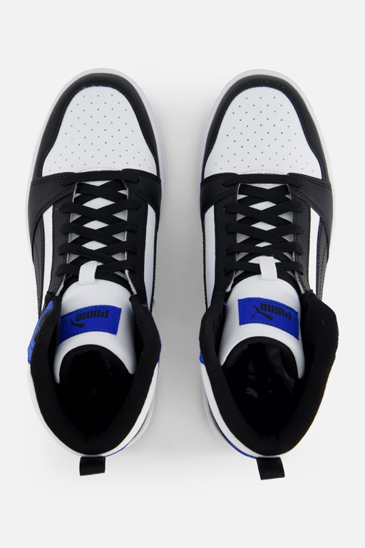 Puma Rebound v6 Sneakers wit Imitatieleer