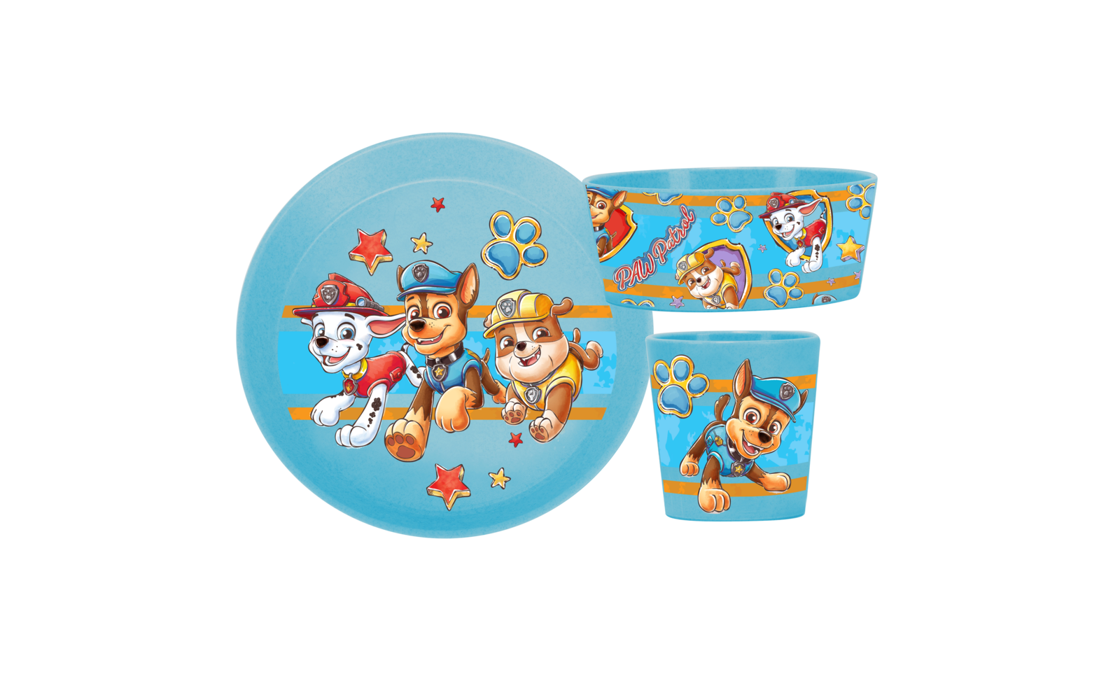 Koziol Connect Paw Patrol Geschirr-Set 3-tlg. Organic Yellow