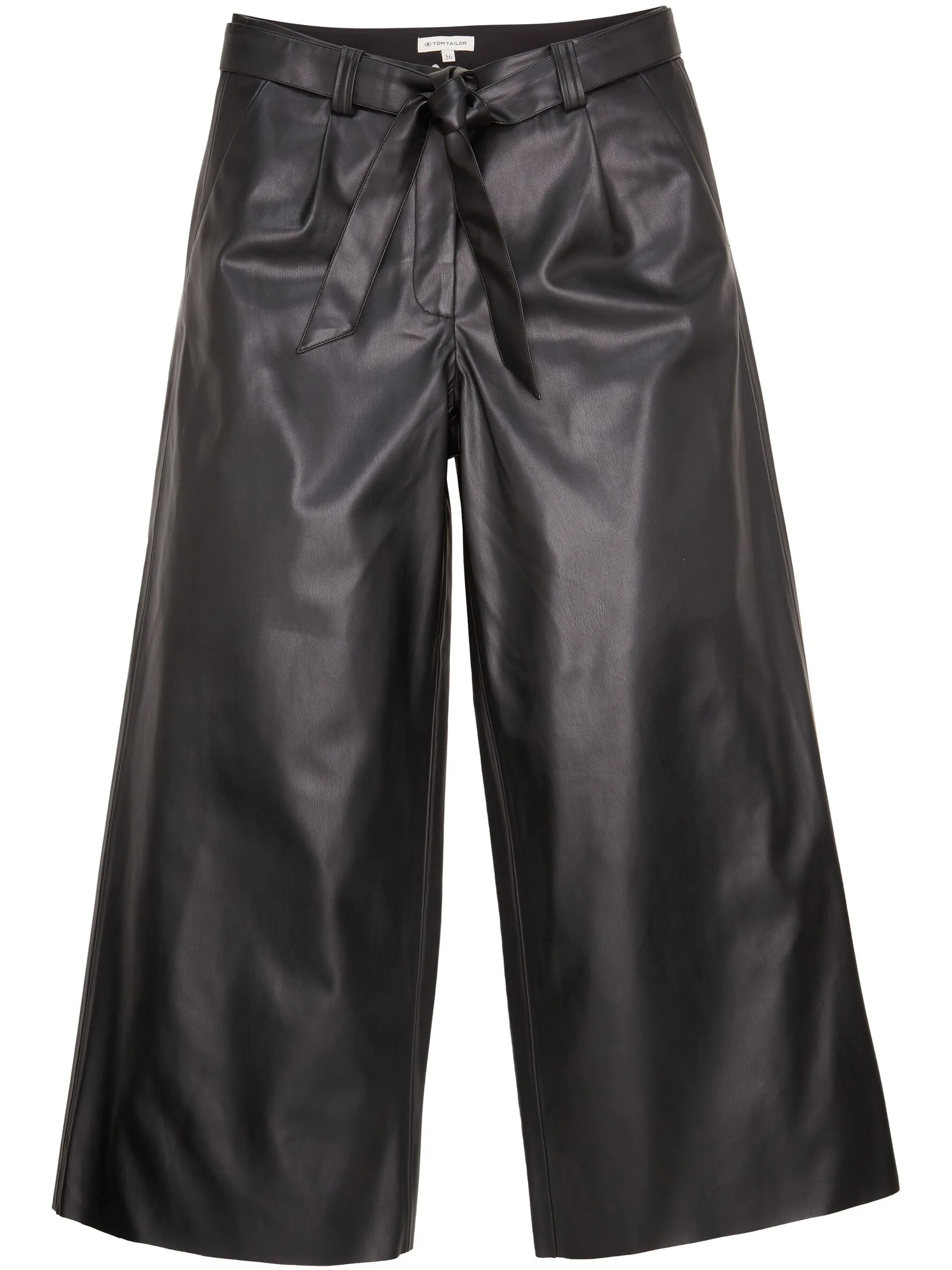 Damen Culotte Hose in Lederoptik
