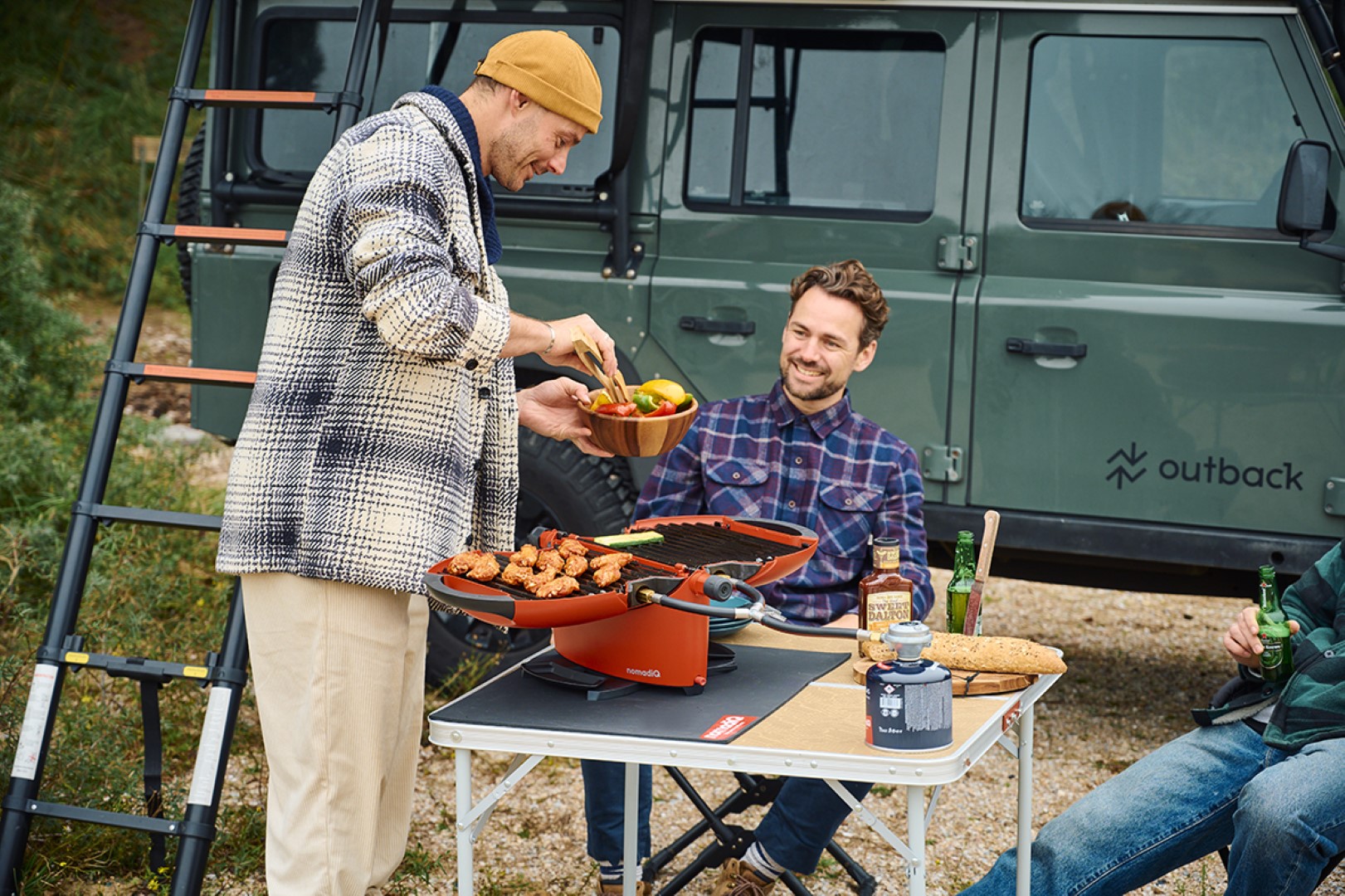 nomadiQ model 3.0 draagbare gas bbq - Red