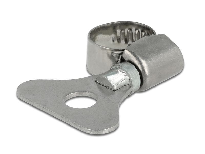 Delock Schlauchschellen-Set 8-12 mm 10 Stück Schlauchschelle mit Flügelmutter 8 - 12 mm 10 Stück Metall