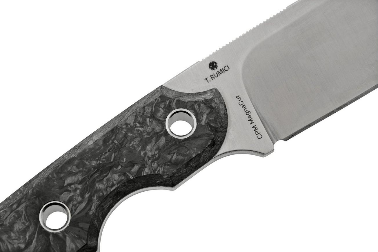 Viper Basic 1 VT4026FCM MagnaCut Drop Point Satin, Marbeled Carbon, vaststaand mes