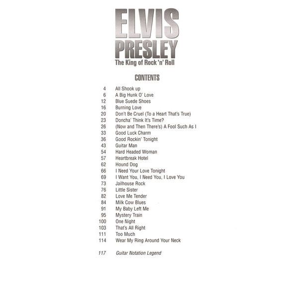 Hal Leonard Elvis Presley:The King Of Rock