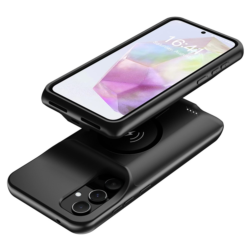 Samsung Galaxy A55 Backpack Akku Case Schutzhülle MagSafe-Modul (10000mAh) - Schwarz