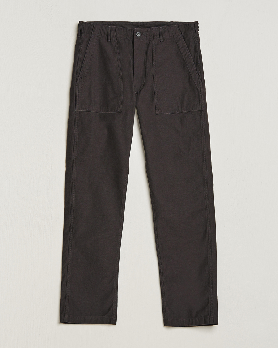 orSlow Slim Fit Original Sateen Fatigue Pants Black
