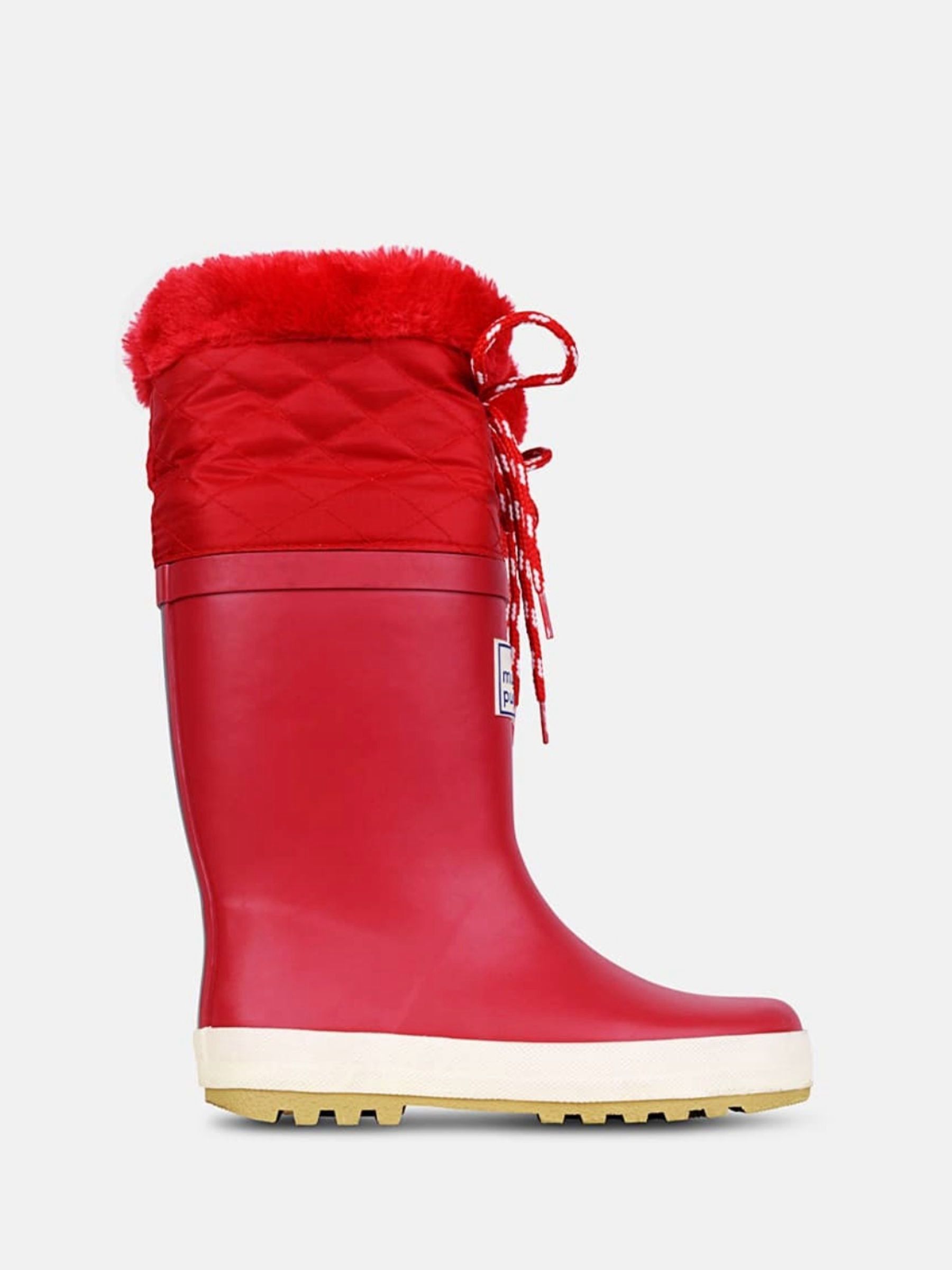 Rood - Muddy Puddles Fleece Lined Puddleflex Wellies