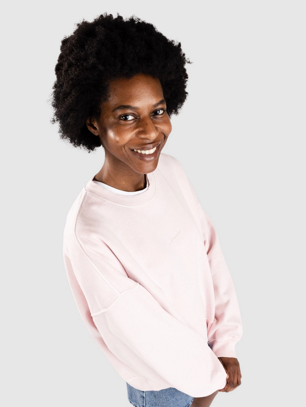 Carhartt WIP Benton Sweater air pink/garment dyed