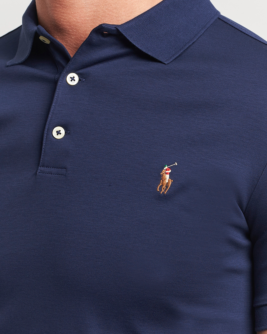 Slim Fit Pima Cotton Polo Refined Navy