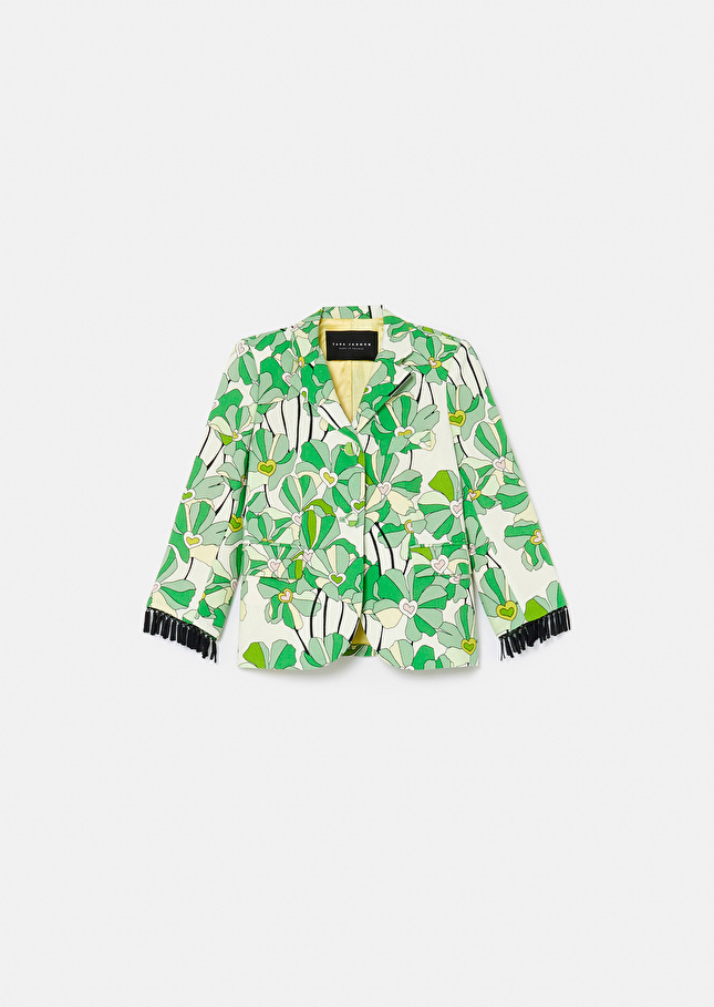 Veste Valensoleverte imprimée à fleurs