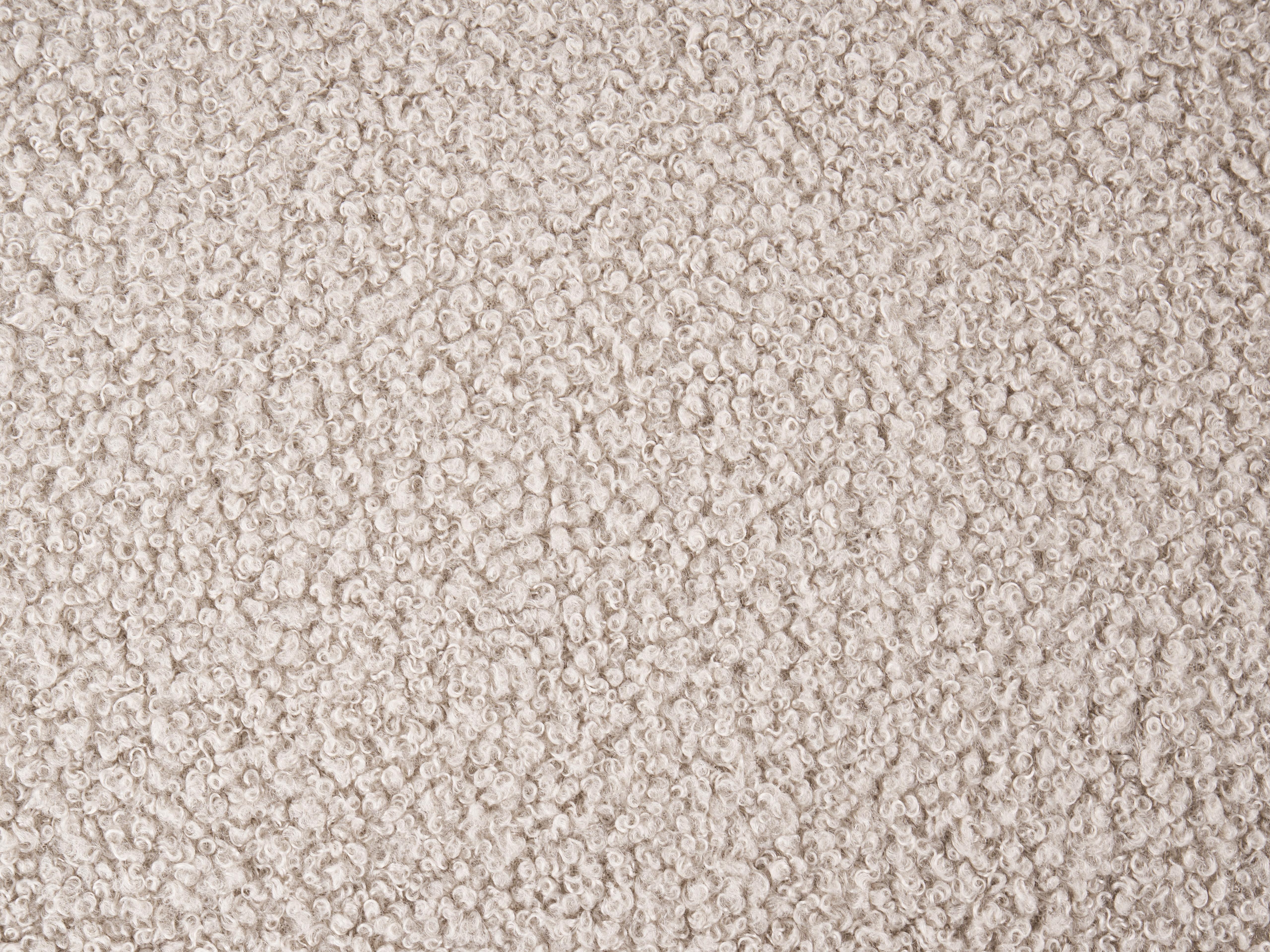Bank 3-zits SALLA Bouclé Beige met ottomaan