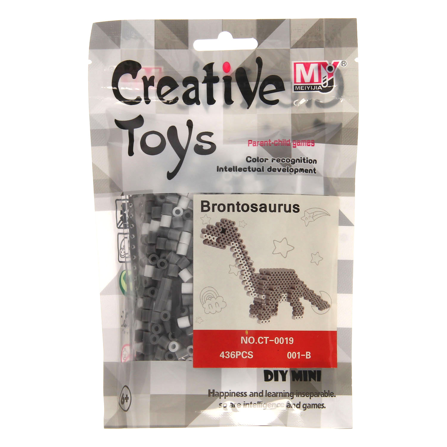 Strijkkralenset Dinosaurus