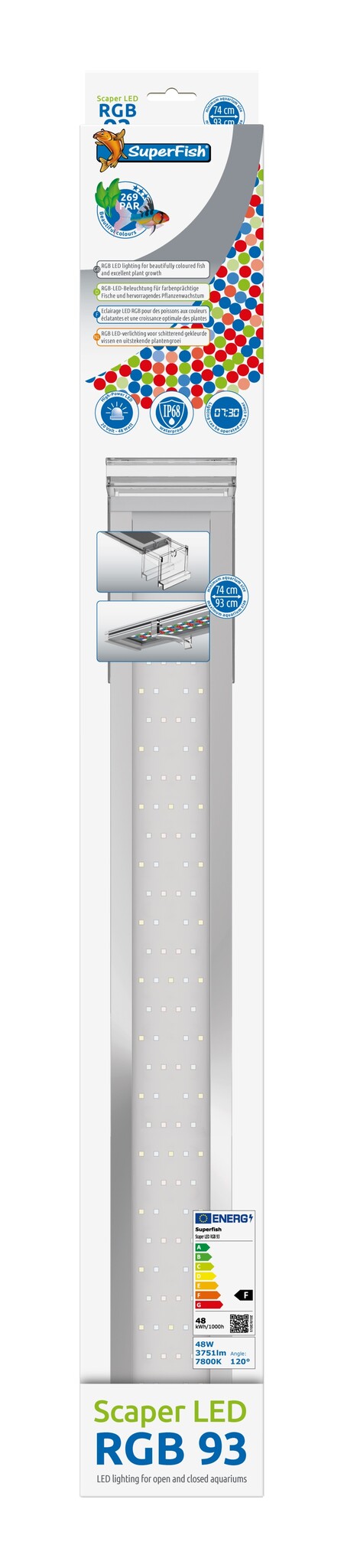 Superfish Scaper LED RGB 93 verlichting 46W
