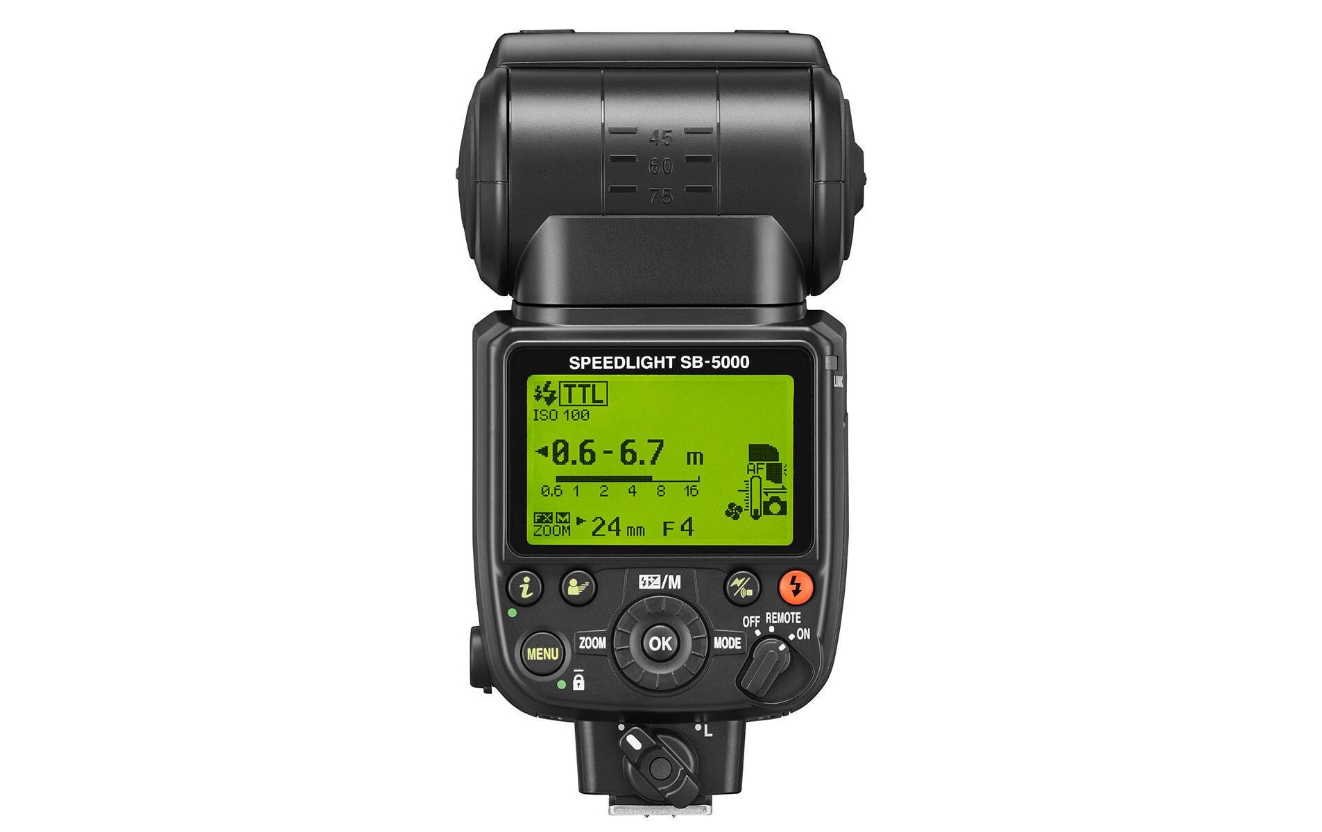 Blitzgerät SB-5000<br>Professionelles, funkgesteuertes i-TTL-Blitzgerät