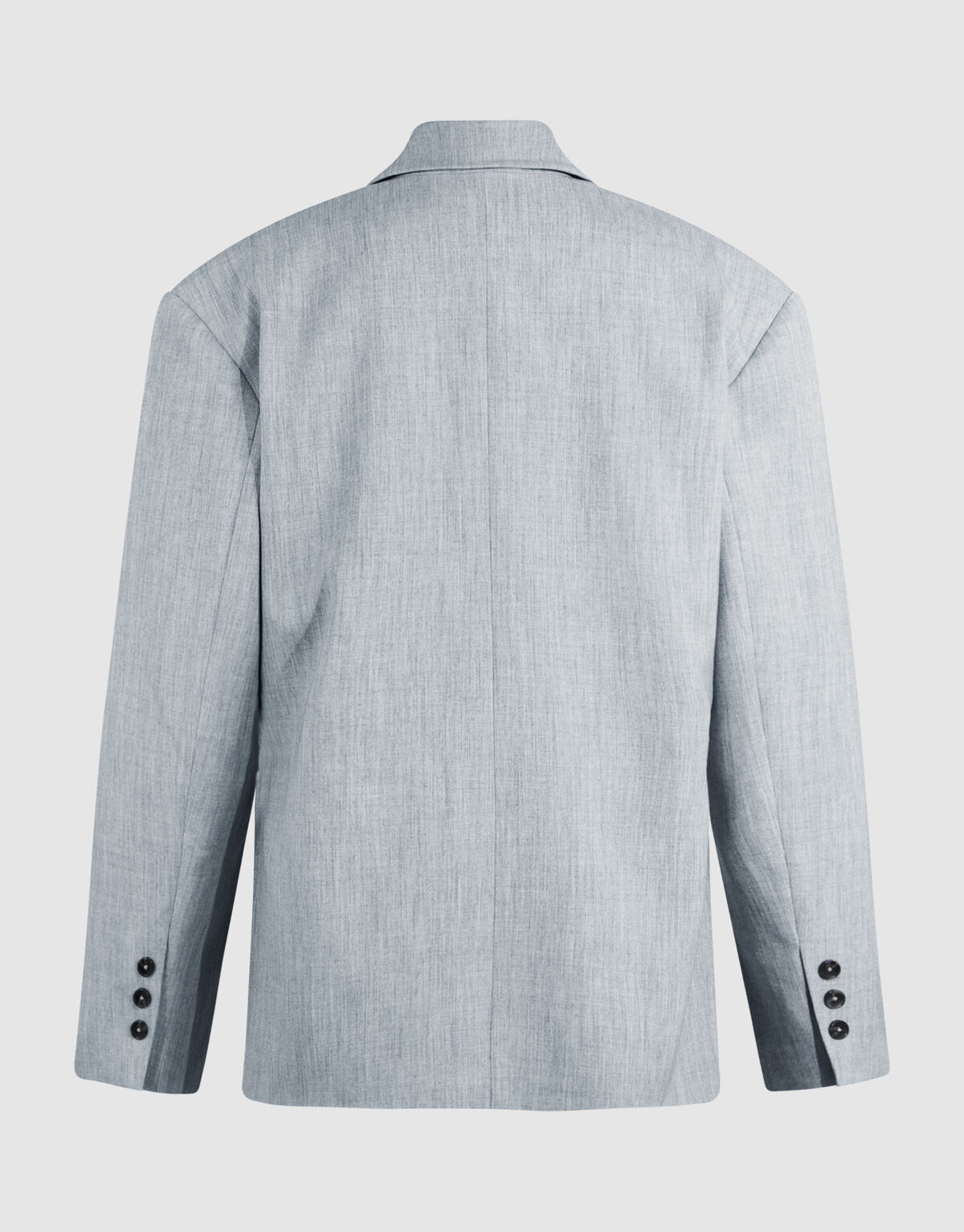 Oversized Shoulder Blazer Lichtgrijs