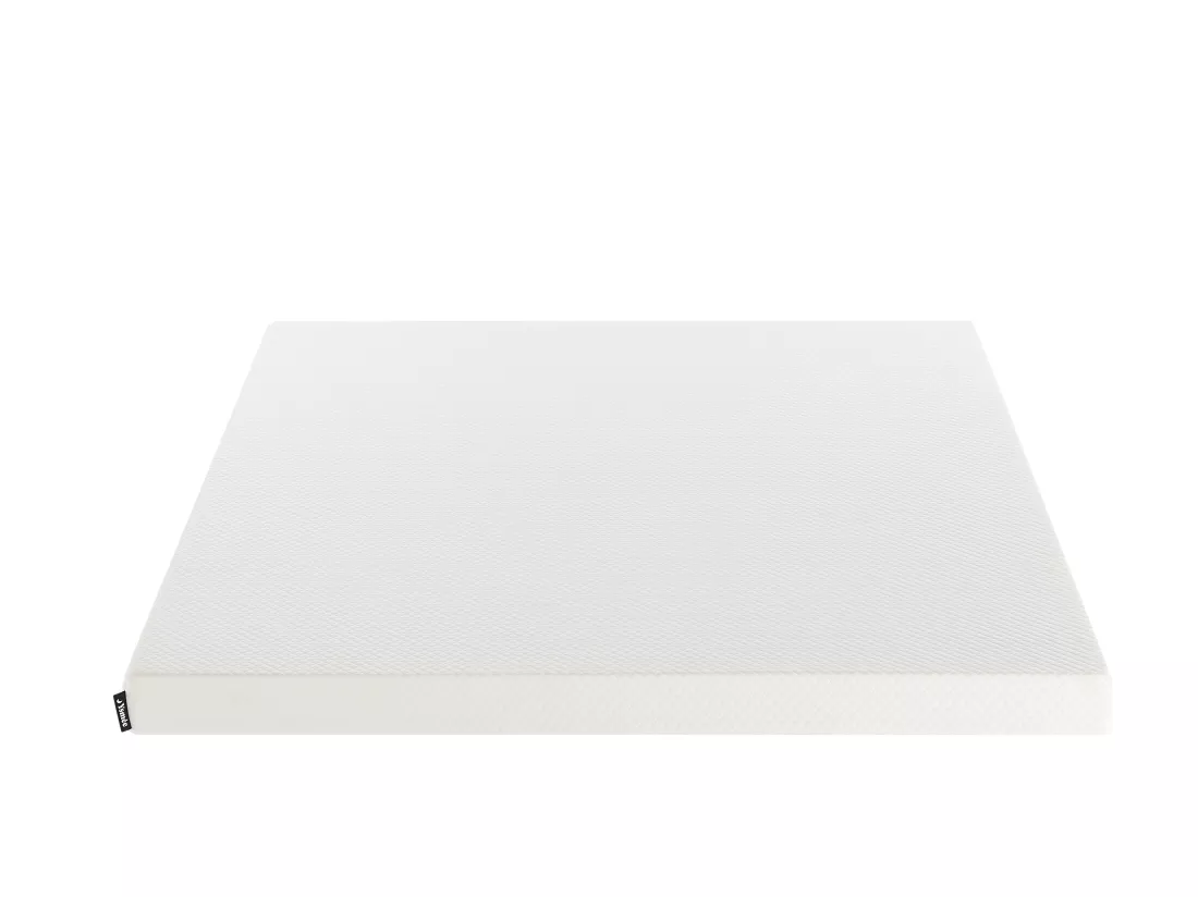 Ensemble 140 x 190 cm sommier coffre naturel clair + matelas mousse déhoussable ép.9cm - OCHI de YSMÉE