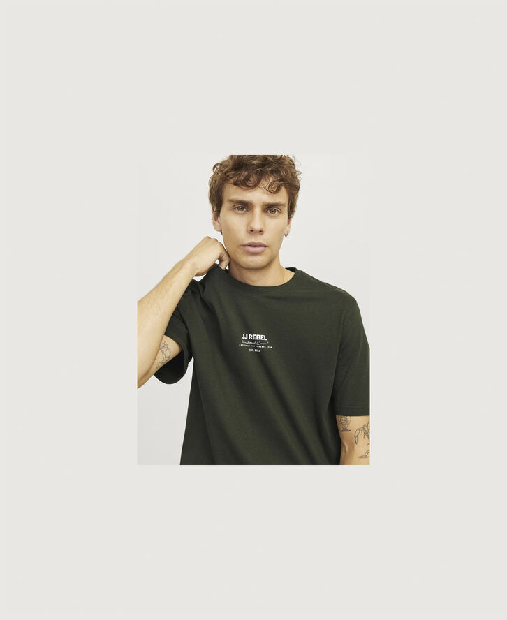 JJ-REBEL JREBLINO TEE SS CREW NECK Kombu green